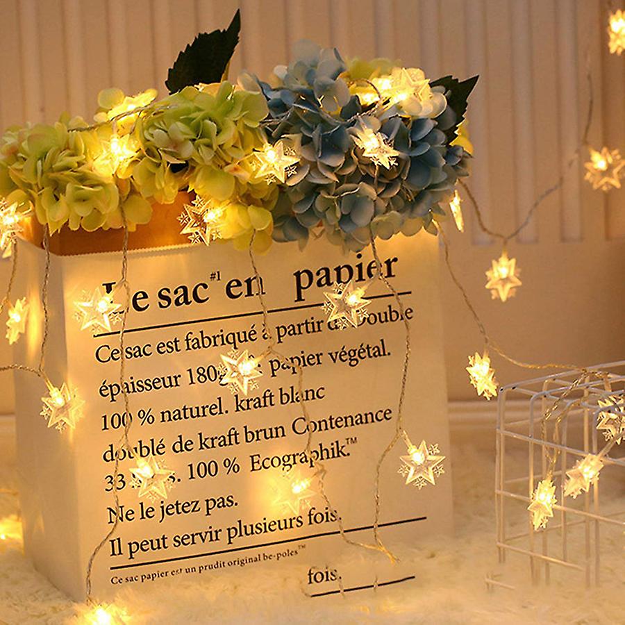 Battery Powered 1.5m/3m/6m/10m Led Star Moon Fairy Garland String Lights New Year Christmas Wedding Home Indoor Decoration Light