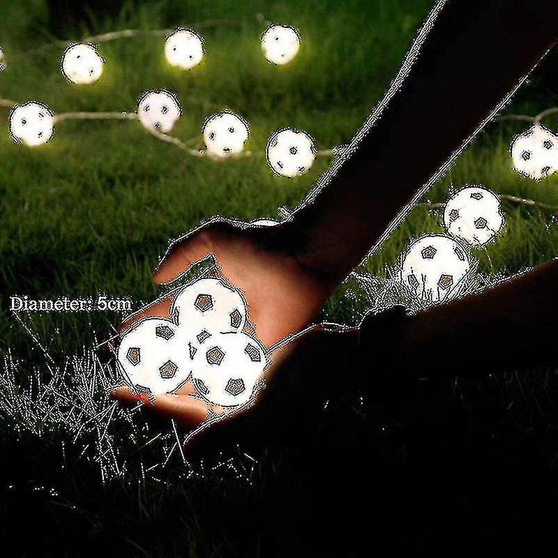 Soccer Balls String Lights 10/20 Led Football Garland Lights Bedroom Home Wedding Party Christmas De