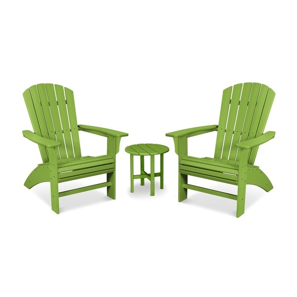 Trex Outdoor Furniture Yacht Club 3Piece Curveback Adirondack Set