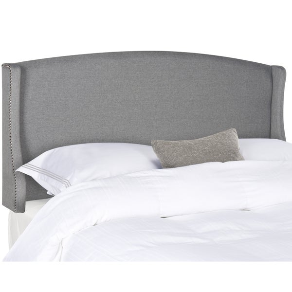 SAFAVIEH Austin Grey Wingback Linen Headboard (Queen) - - 16391392