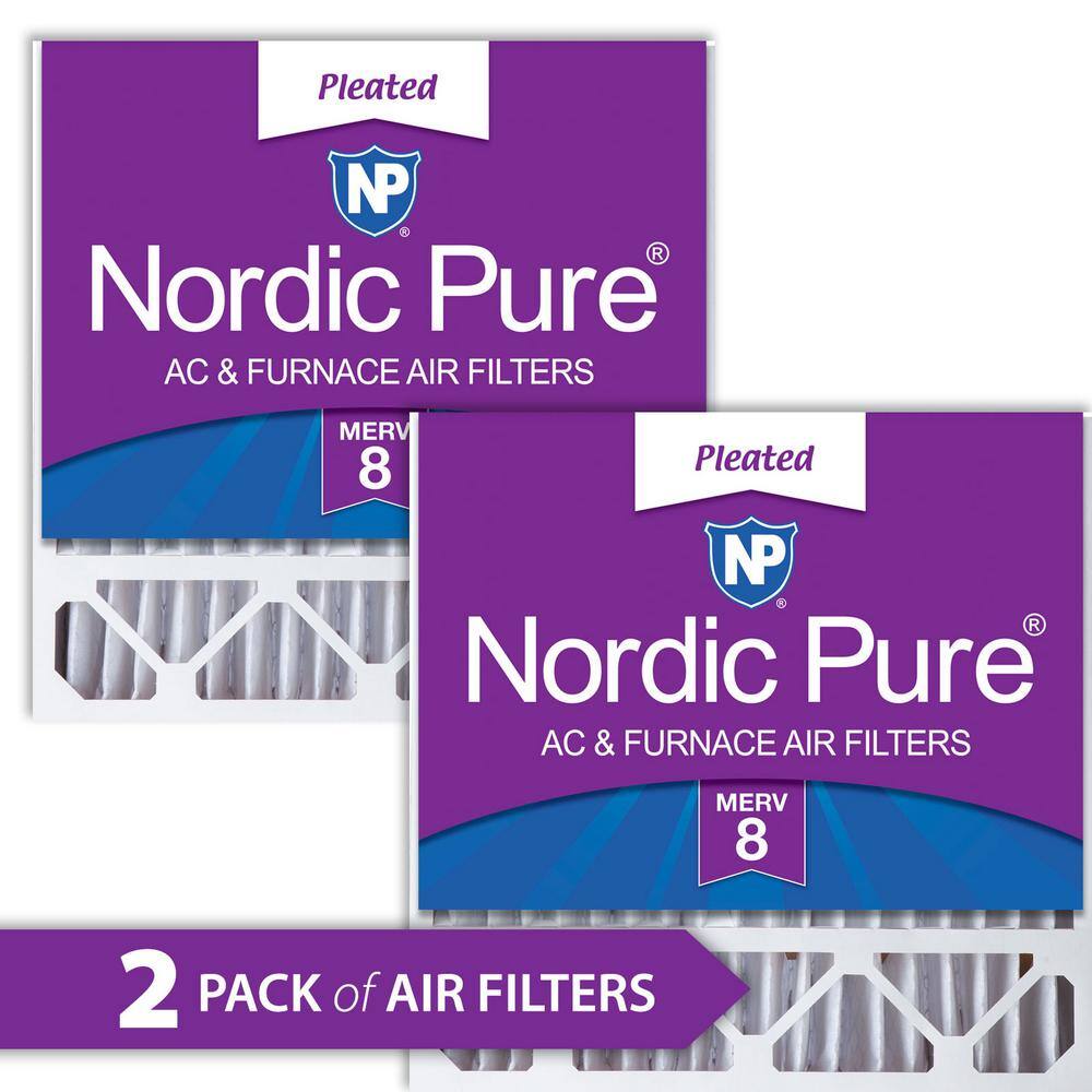 Nordic Pure 20 in. x 20 in. x 5 in. HoneywellLennox Replacement MERV 8 Air Filter (2-Pack) 20x20x5HM8-2