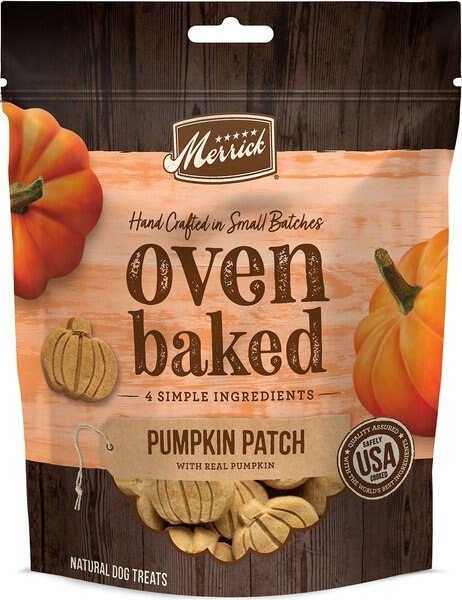 Merrick Oven Baked Pumpkin Patch w/ Real Pumpkin Dog Treats