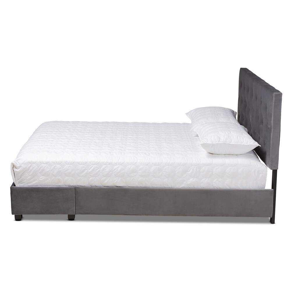 Caronia Modern and Contemporary Upholstered Platform Storage Bed