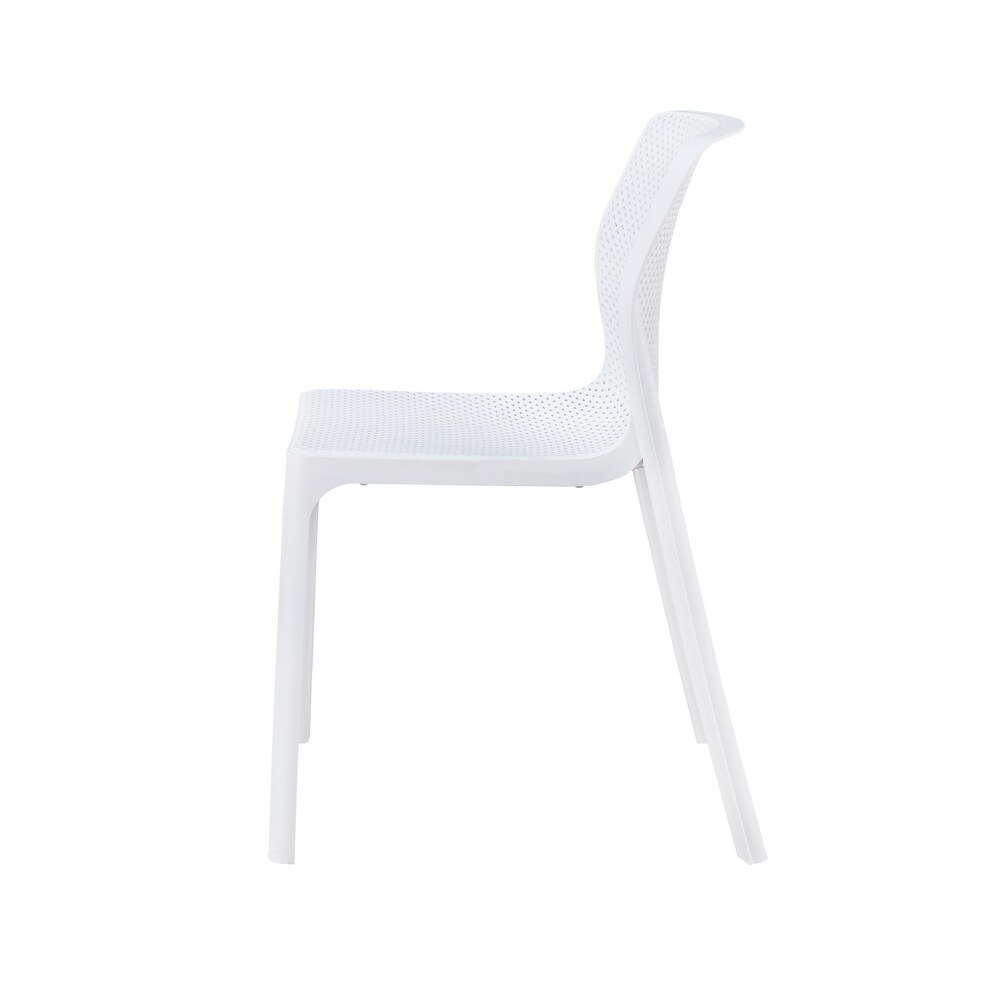 Labaron Outdoor Plastic Chairs (Set of 6) by Christopher Knight Home