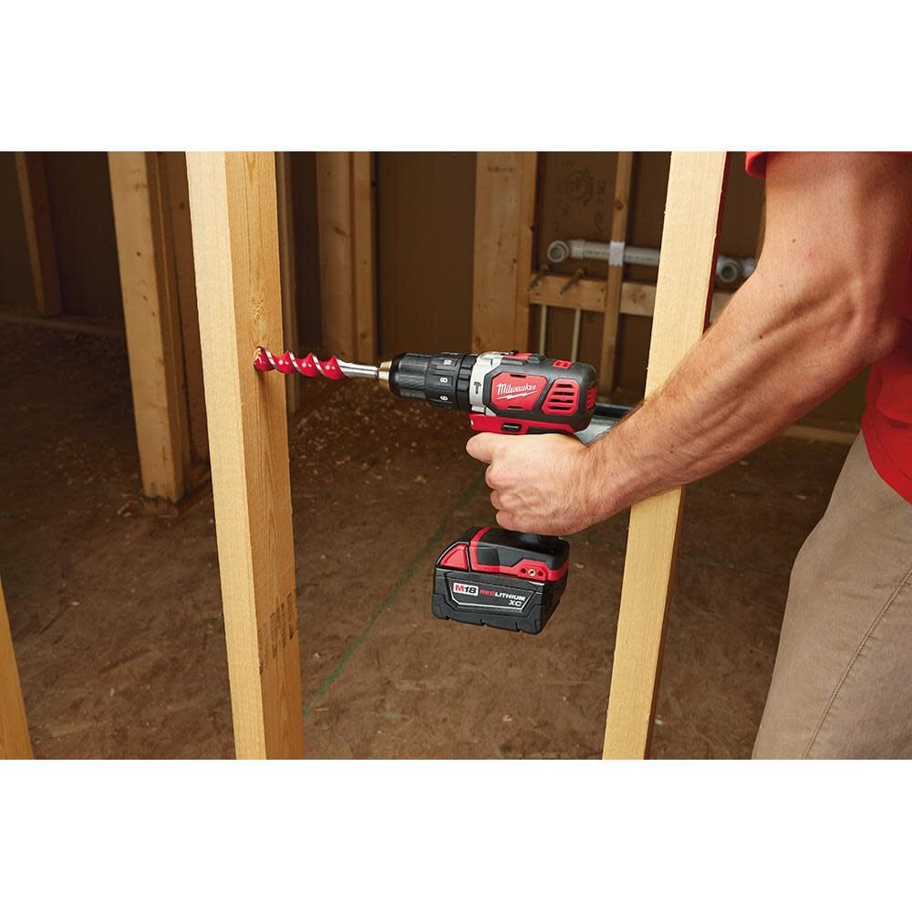 Milwaukee M18 Compact 1/2 in. Hammer Drill/Driver Kit with XC Batteries 2607-22 from Milwaukee