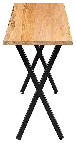 Oquirrh Mountain 48 inch by 16 inch Real Maple Live Edge Side Table   Industrial   Side Tables And End Tables   by Oquirrh Mountain Furnishings  Houzz