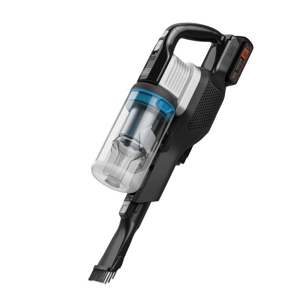 BLACK+DECKER POWERSERIES Extreme 20V MAX Bagless Cordless Washable Filter Multi-Surface Black Stick Vacuum with 5.0Ah Battery BHFEB520D1