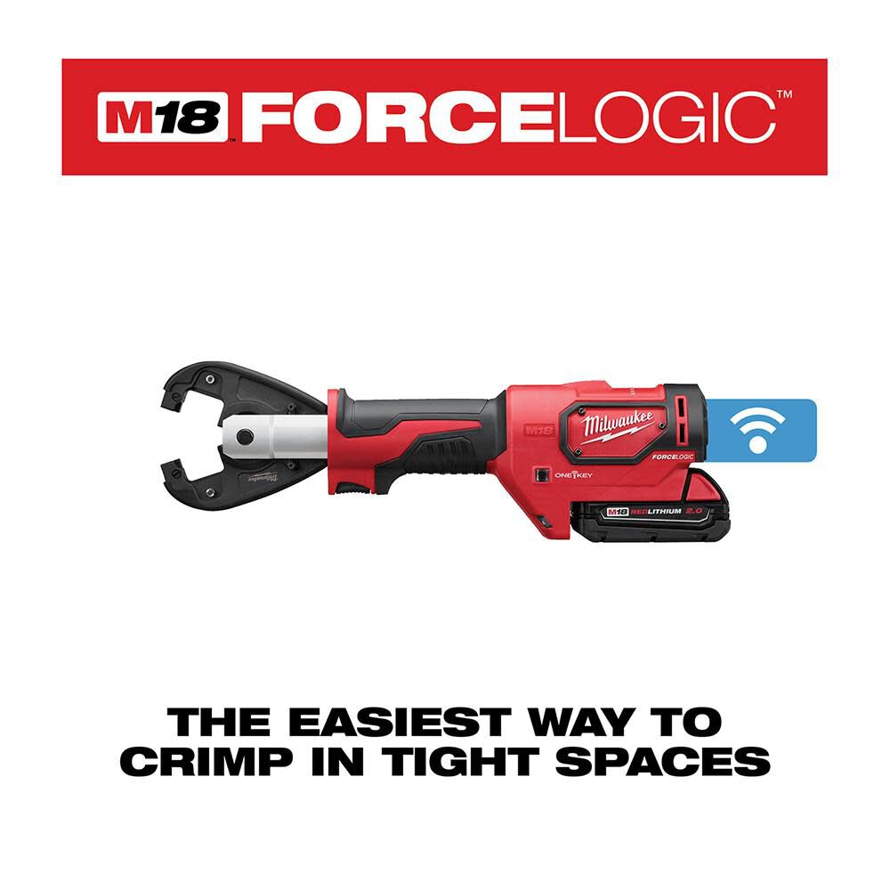 Milwaukee M18FORCE LOGIC 6T Utility Crimping Kit with Kearney Grooves 2678-22K from Milwaukee