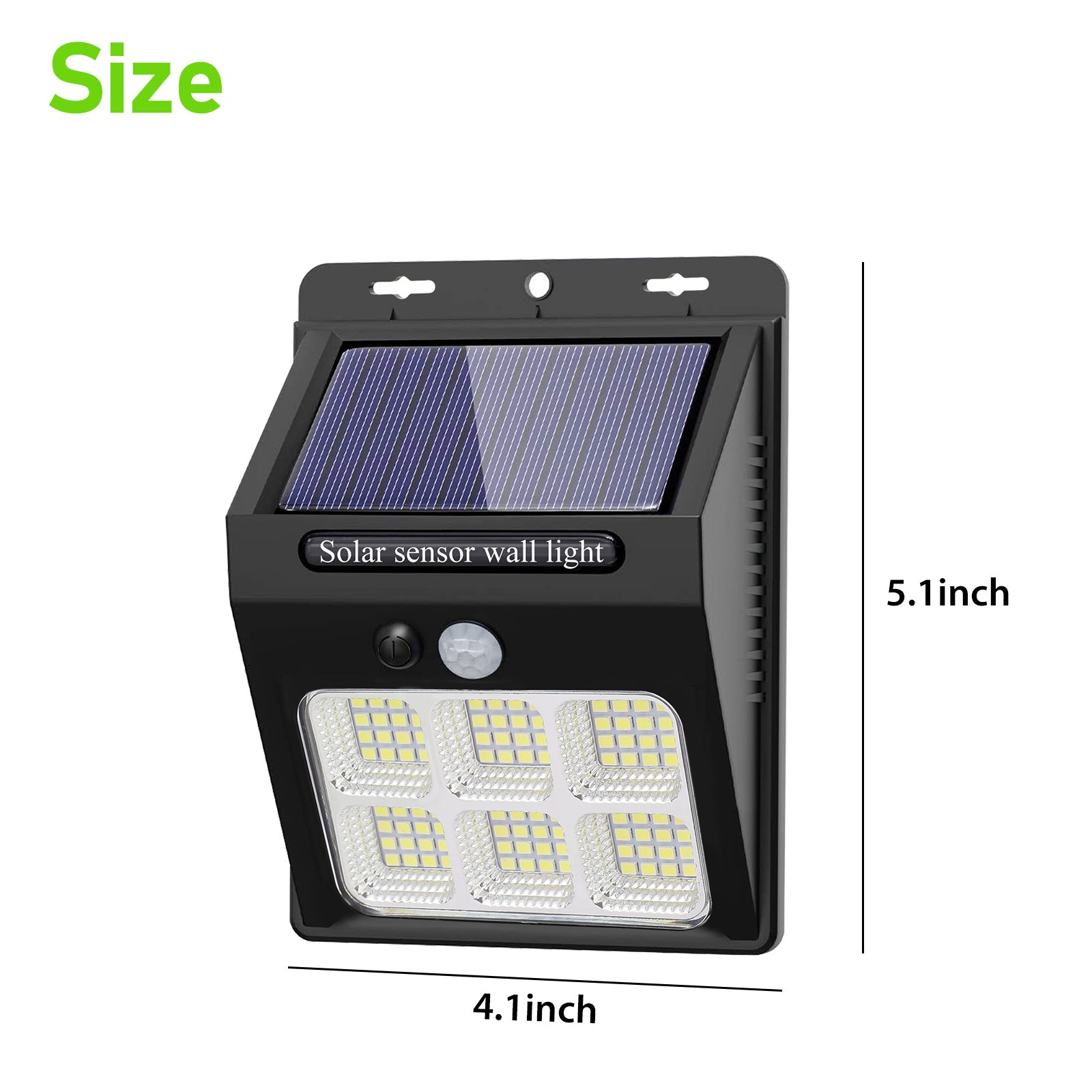 2pcs Solar Motion Lights Outdoor, EEEkit 96 LED Solar Wall Lamps 3 Modes Waterproof Security Light Landscape Lighting for Porch Patio Garden Path