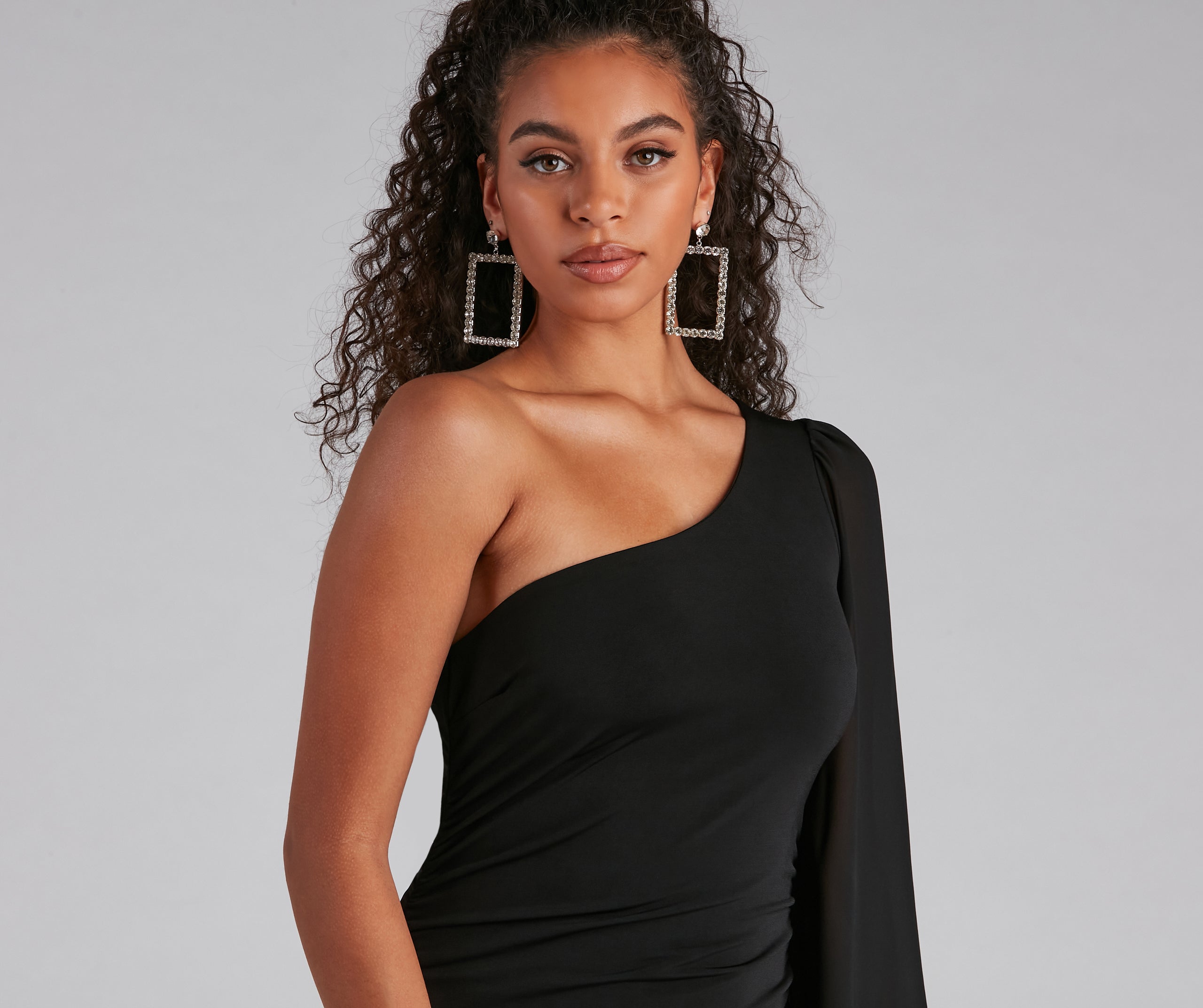 What A Look One Shoulder Mini Dress