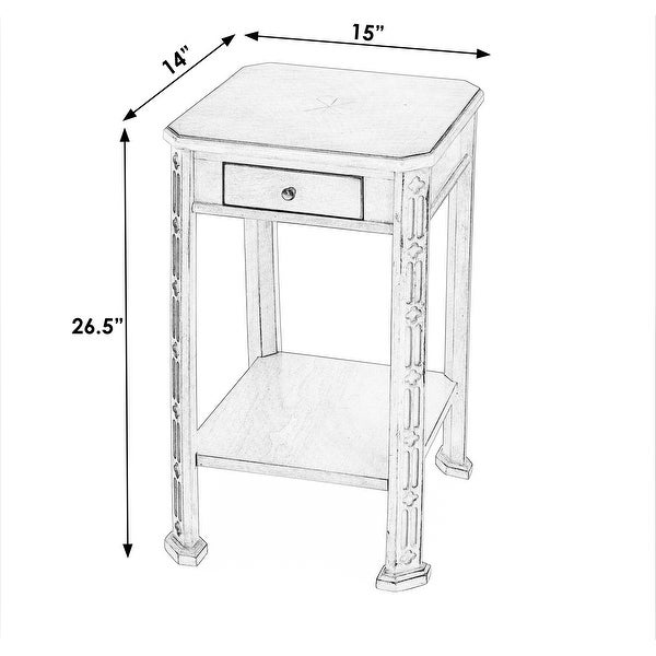 Moyer Wood Side Table with Storage