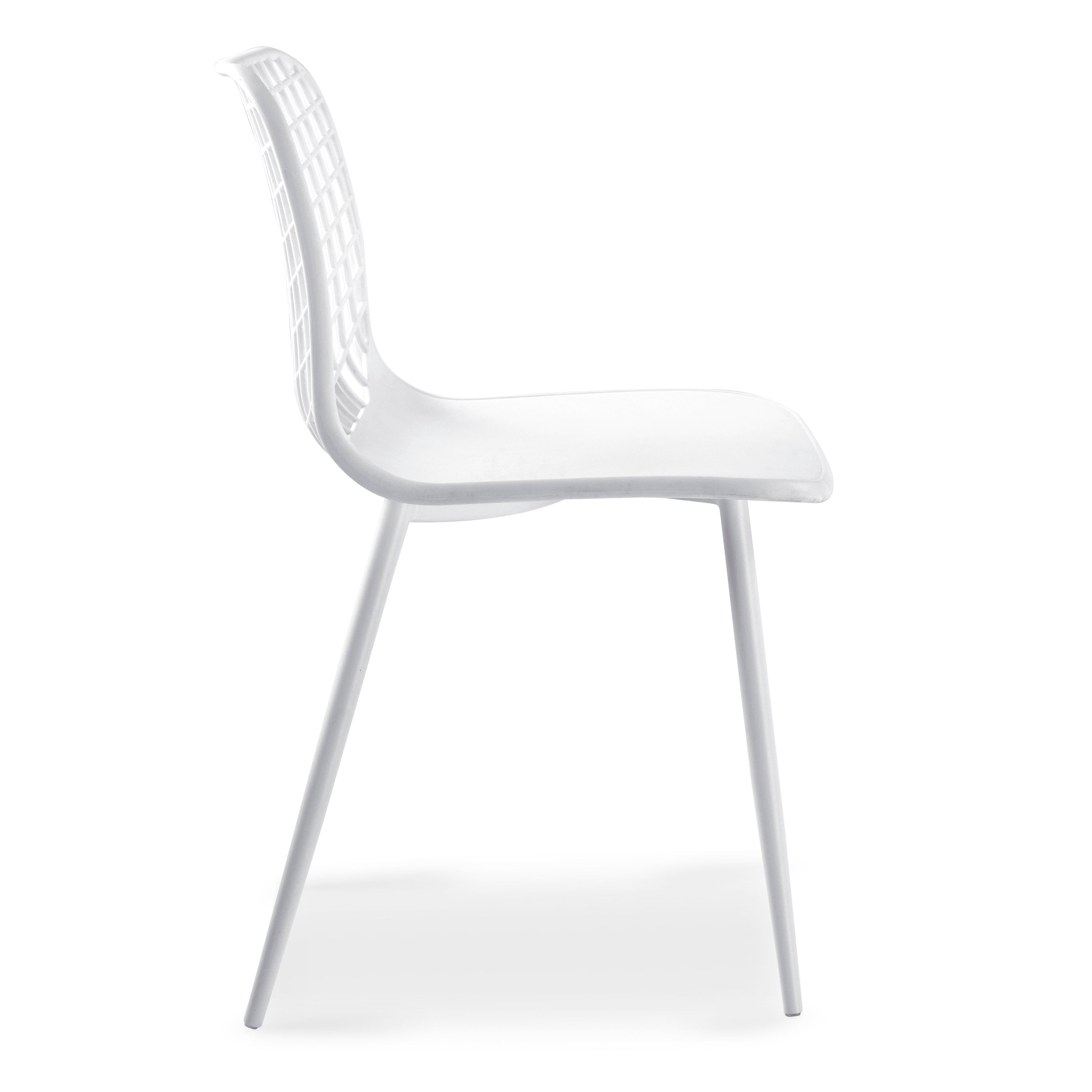 Poly and Bark Marais Dining Chair in White (Set of 4)