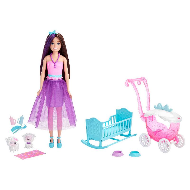 Barbie Skipper Doll and Nurturing Playset with Lambs and Stroller