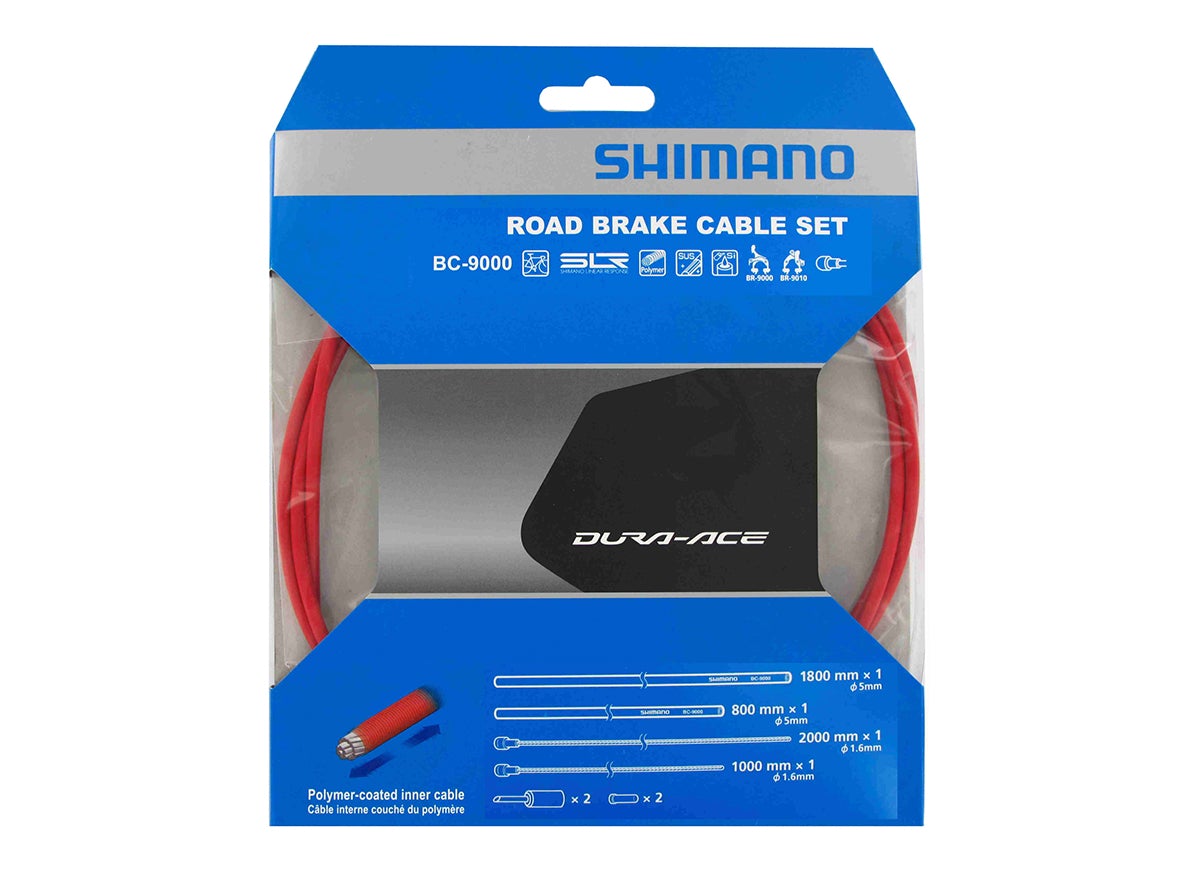 Shimano Dura-Ace 9000 Road Polymer Brake Cable Set - Red
