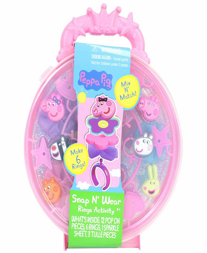 Peppa Pig Snap N Wear Rings Activity Kit