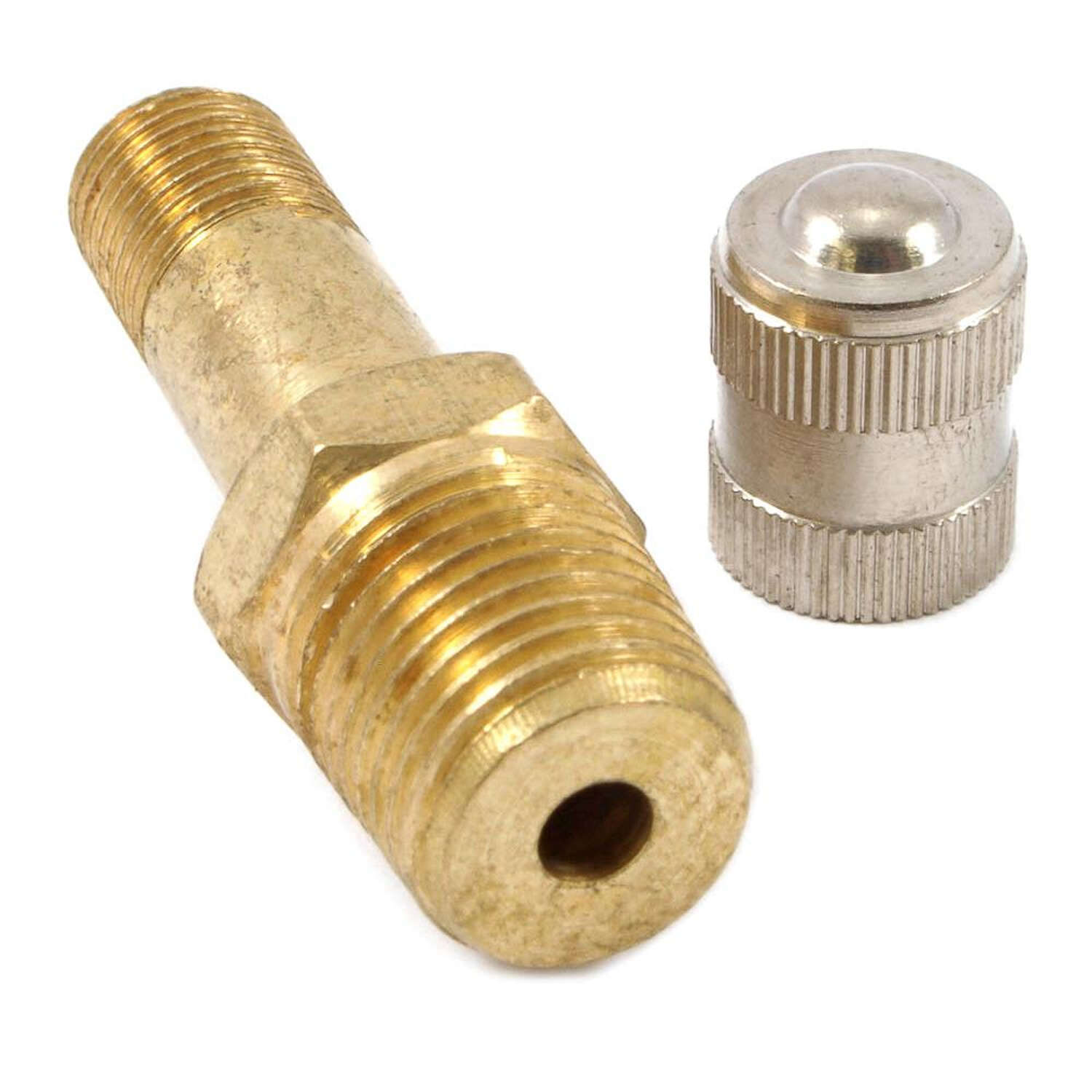 Forney Brass/Steel Tank Valve 1/8 in. Male 2 pc