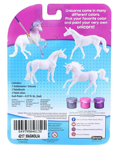 Breyer Unicorn Play   Paint Model Horse   Magnolia