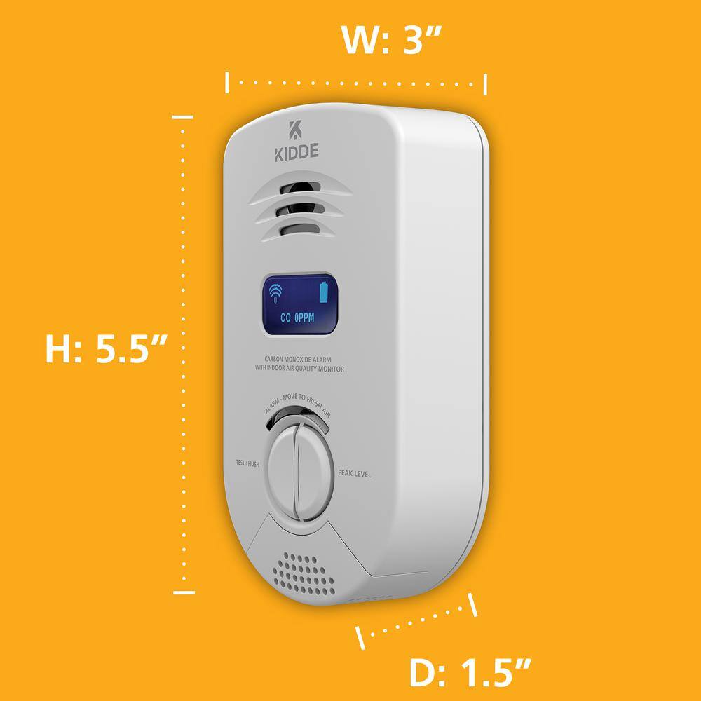 Kidde Kidde Smart Plug-In Carbon Monoxide with Indoor Air Quality Monitor 21031211