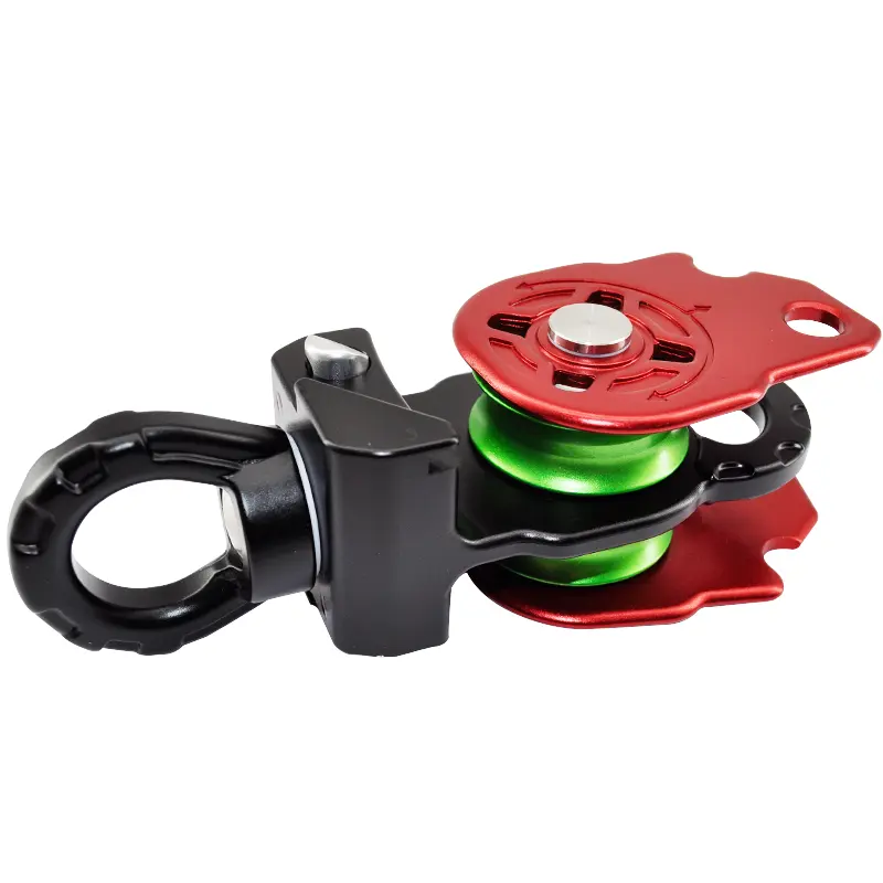 Anodized 7075 Aluminum oy Material 36kN Single Swivel Pulley Suitable for Arborist Aerial Work Industrial Use