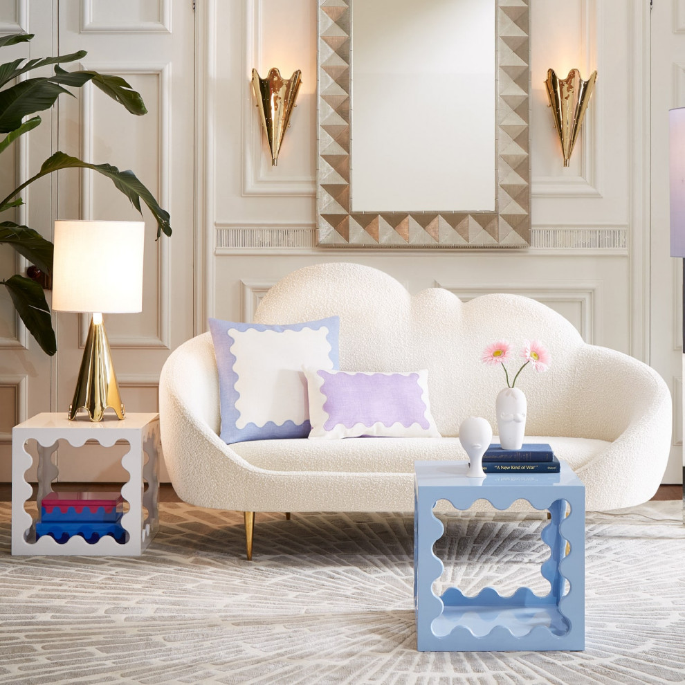 Ripple Lacquer Cube   Contemporary   Side Tables And End Tables   by Jonathan Adler  Houzz