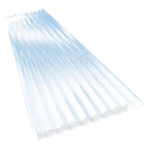 Palruf 26 in. x 12 ft. Clear PVC Roofing Panel 100427