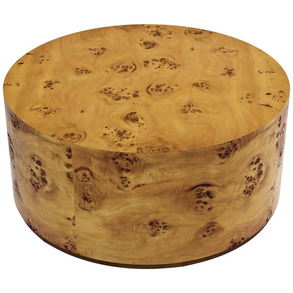 Modern Round Tree Burls Wood Coffee Table - 35