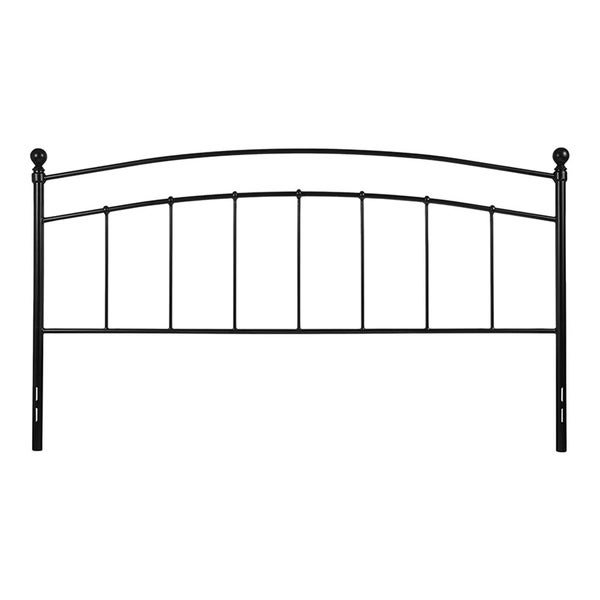 Offex Decorative Black Metal King Size Open Slat Headboard - - 27413750