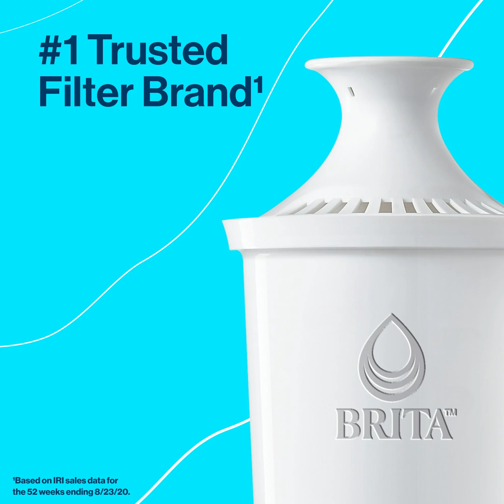 Brita Standard Water Filter， Replacement Filter for Pitchers and Dispensers， 6 Ct