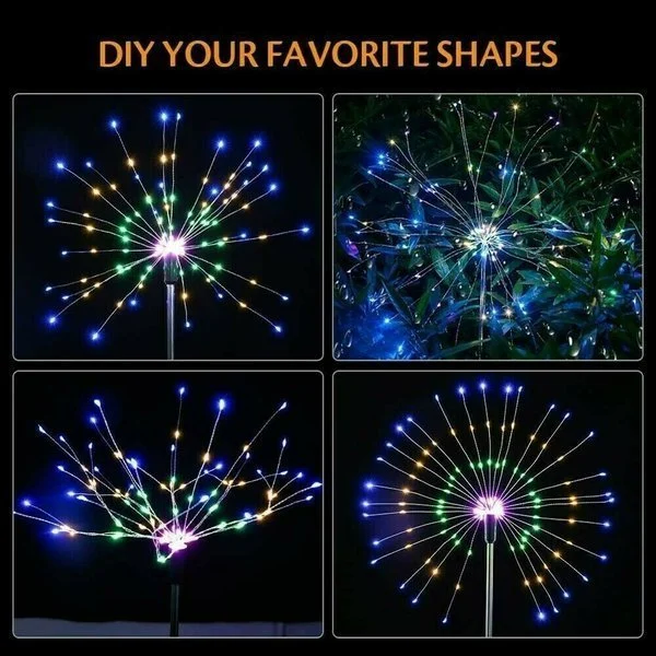 🔥BIG SALE -47% OFF🔥🔥-Waterproof  Solar Garden  Fireworks Lamp