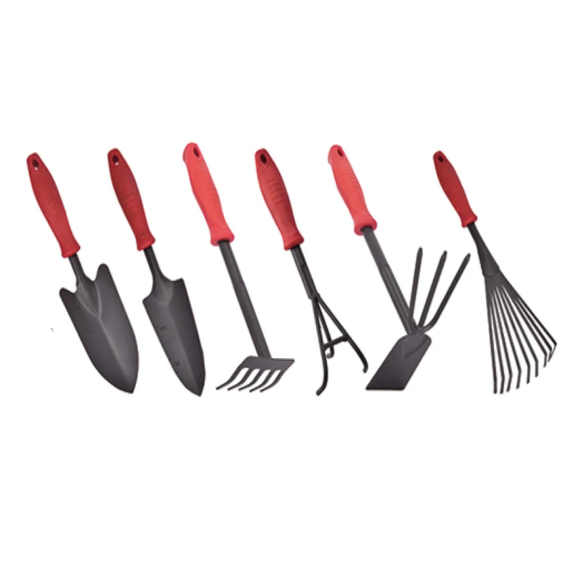 Garden Agricultural Hand Tools Indoor Outdoors Rubber Handle Garden Tools Trowel Set Shovel