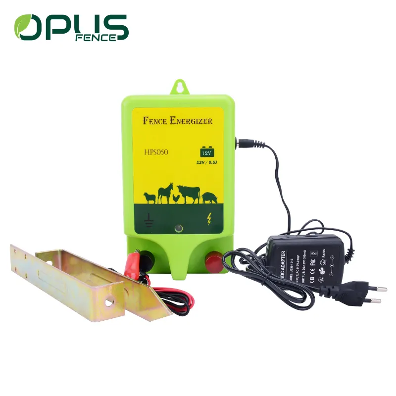 WPC plastic 12 V waterproof UV resistance electric fence energizer with adapter