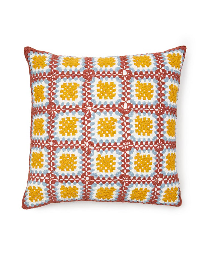 Dormify June Crochet Square Pillow， 20