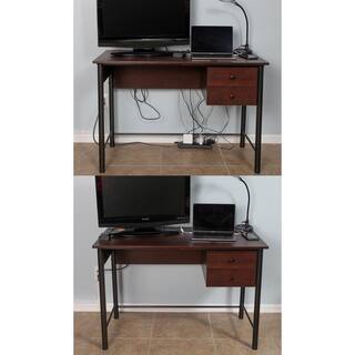 32 in. Wire Tray Desk Cable Organizer Black NNGSR83