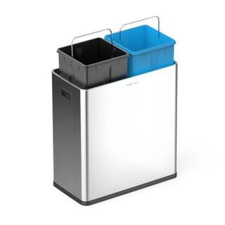 Step N' Sort 16 Gal. Motion Sensor Dual Trash and Recycling Bin SN900602