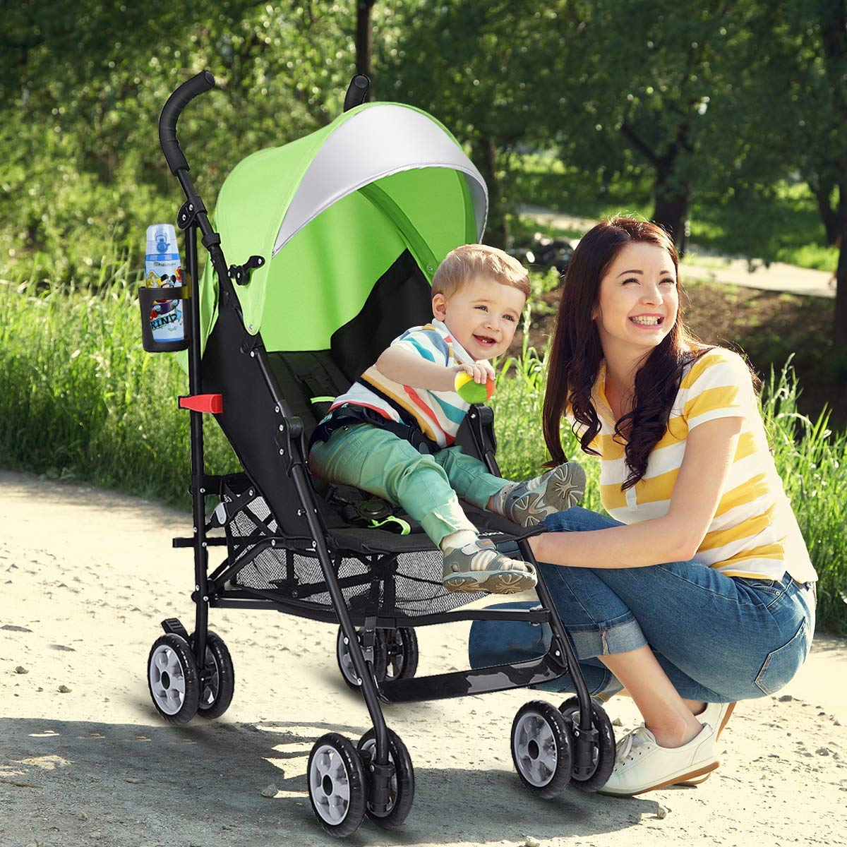 BABY JOY Lightweight Stroller, Aluminum Baby Umbrella Convenience Stroller