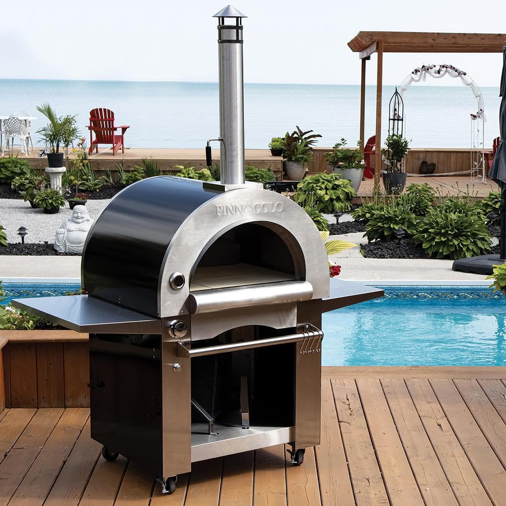 PINNACOLO IBRIDO (Hybrid) Wood and Gas Outdoor Pizza Oven with Accessories PPO-1-03