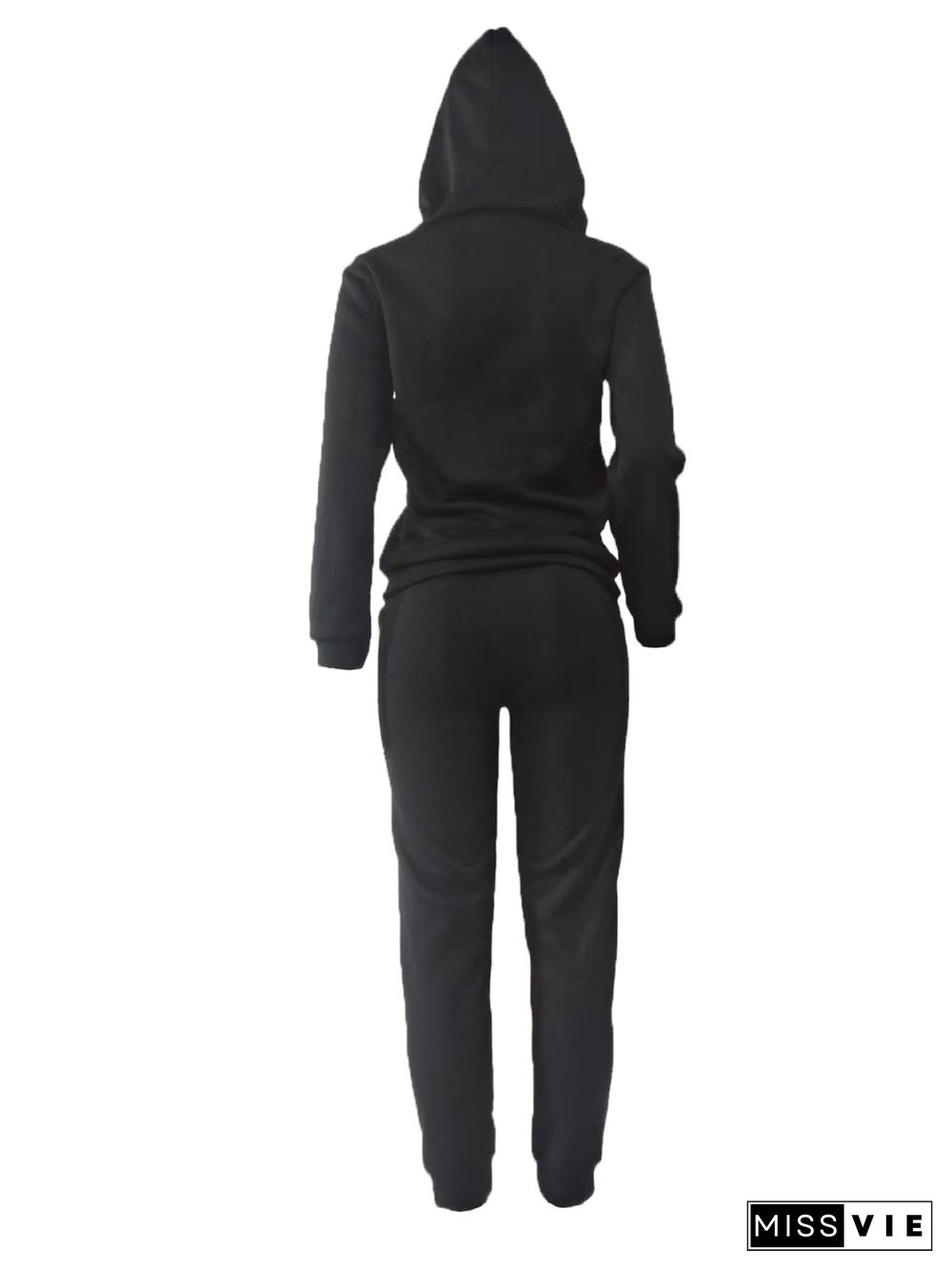 Hooded Sweatshirt+Drawstring Pants 2 Pieces Sets