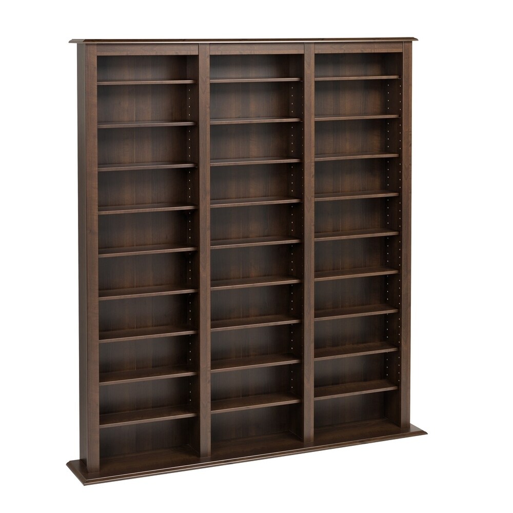 Prepac Everett Espresso Barrister Media Storage Cabinet