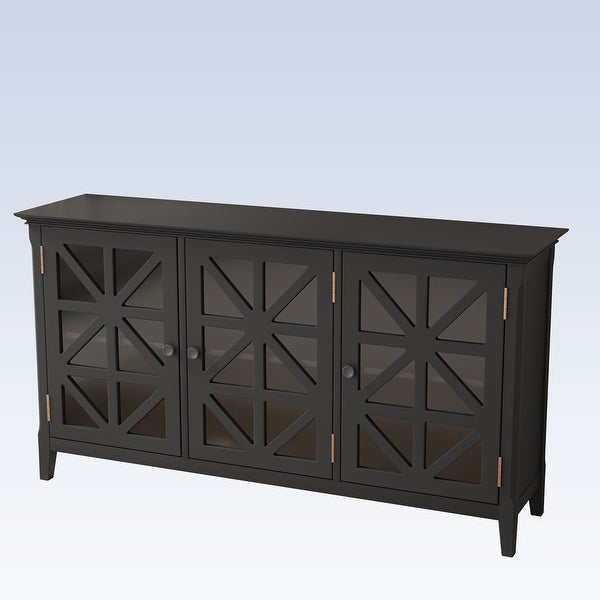 Modern Console Table Sideboard for Living Room With 3 Doors