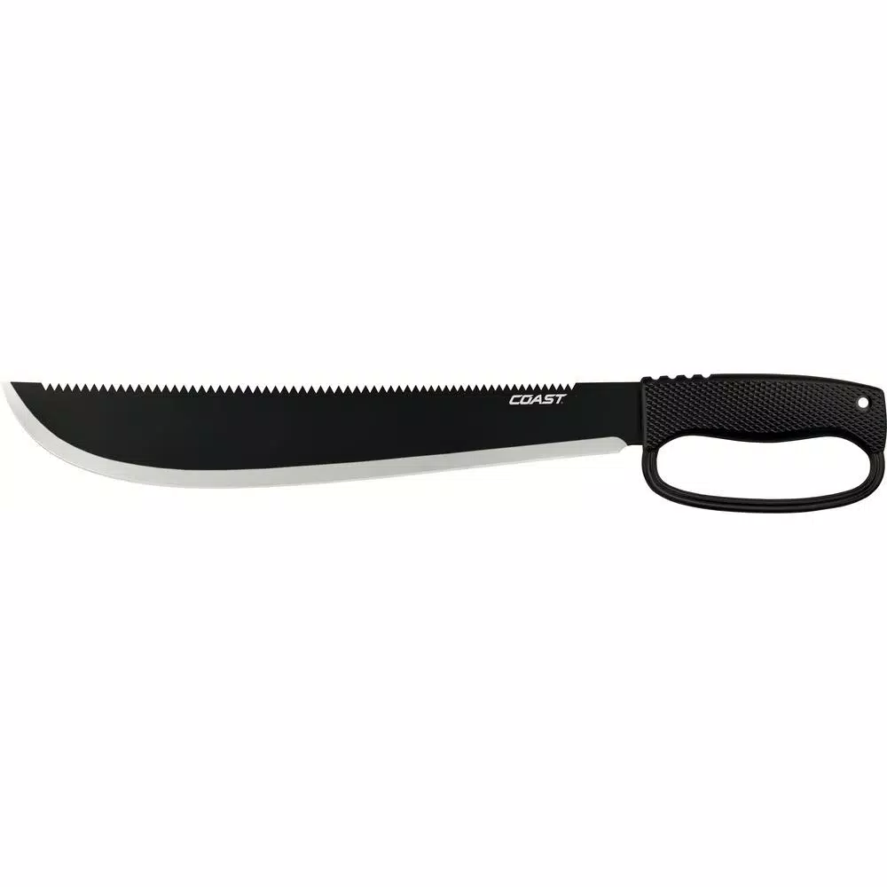 Coast F1400 14 in. Full-Tang Stainless Steel Machete with Nylon Sheath and#8211; XDC Depot