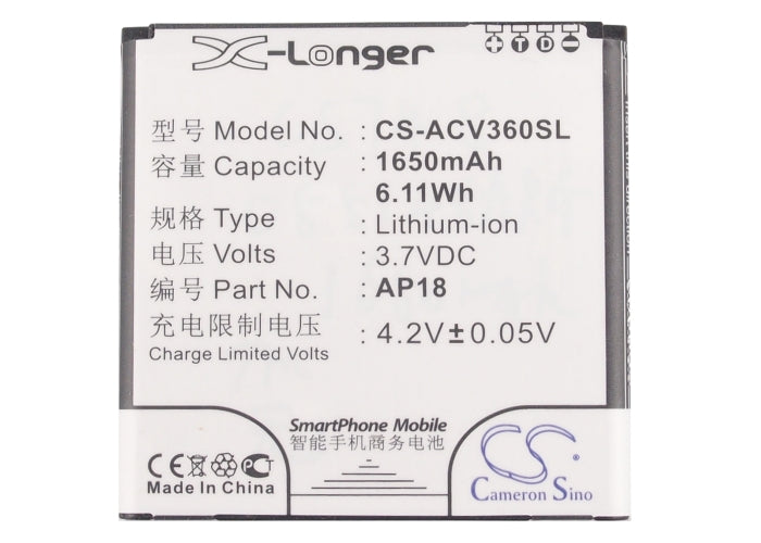 Acer Liquid E1 Liquid E1 Dou V360 Replacement Battery BatteryClerkcom Mobile Phone