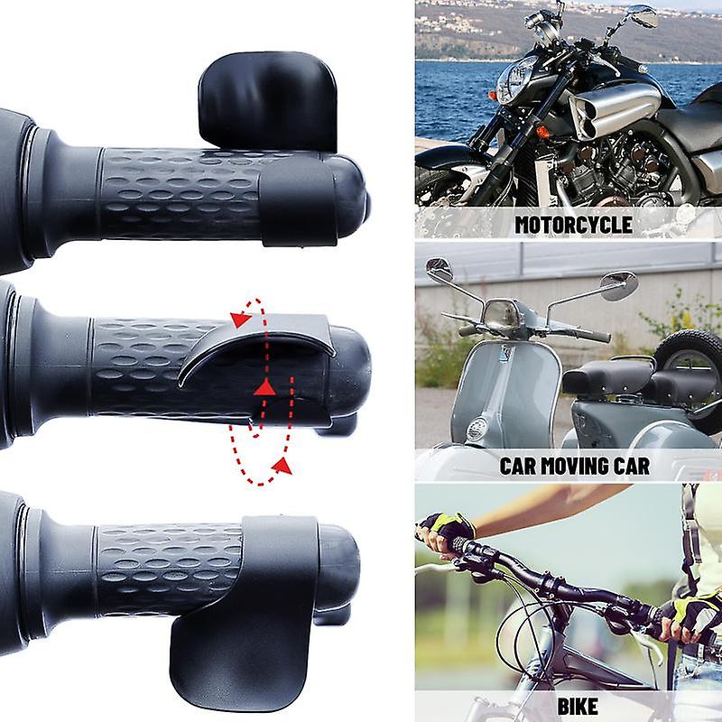 Born Pretty 2pcs Motorcycle Accelerator Booster Non-slip Handle Control Assist Grip Handlebar Labor Saver Tools Carbon Fiber Boosters Clip