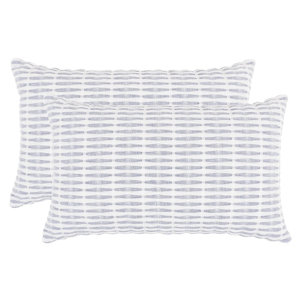 KAF Home Rectangular Pleated Please Pillow Cover  Set of 2