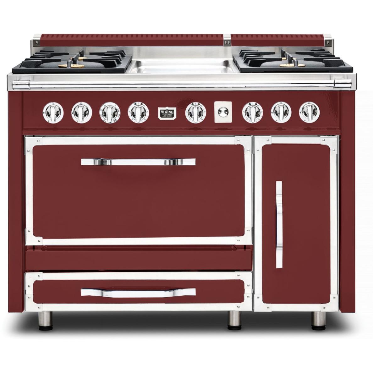 Viking 48-inch Freestanding Dual Fuel Range with True Convection Technology TVDR481-4GRE