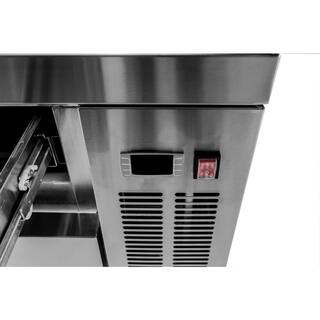 SABA 36.5 in. W 6.5 cu. ft. Commercial Chef Base Refrigerator Cooler in Stainless Steel SCB-36