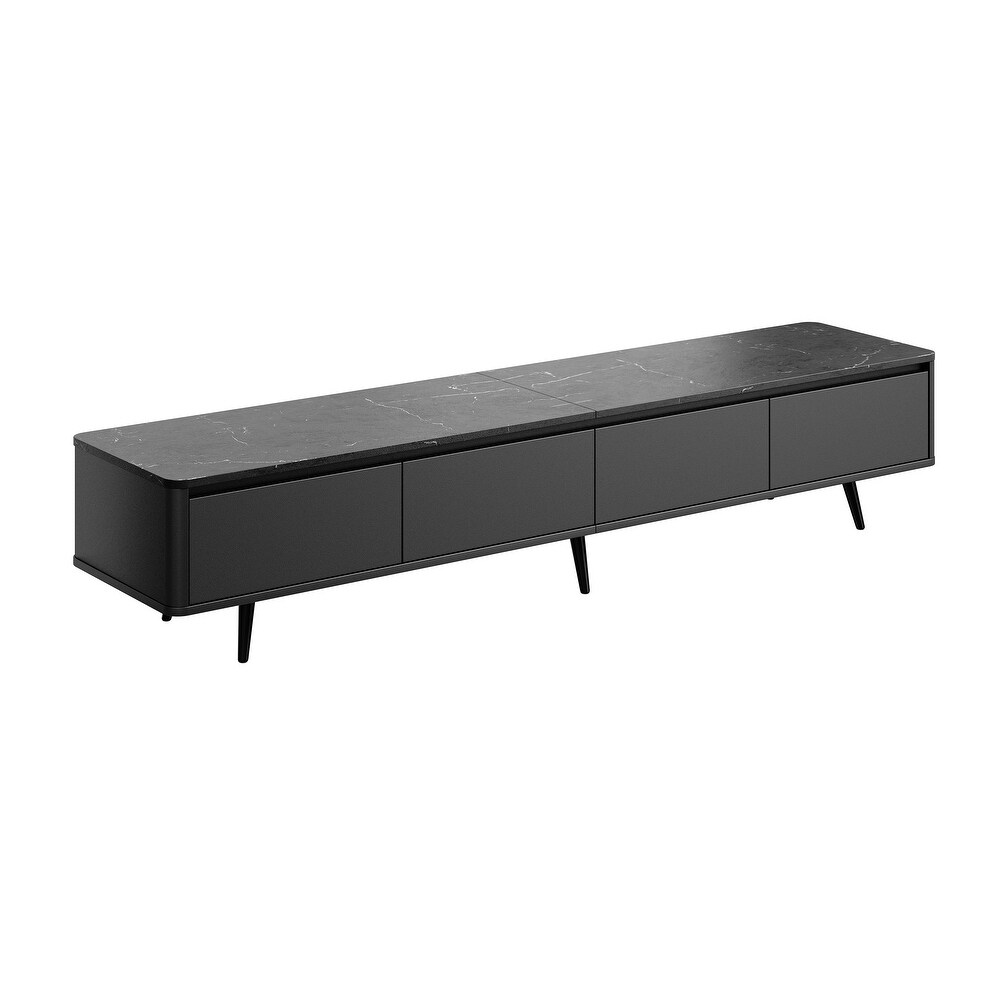 Modern TV Stand with 4 Storage Drawers for TVs Up to 70\