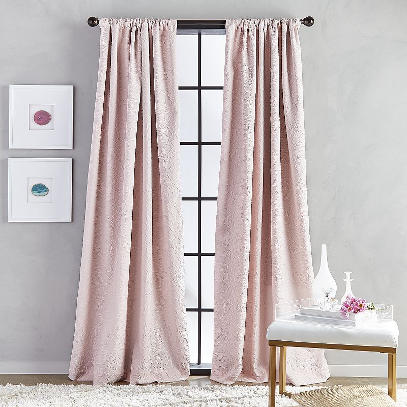 Bloomsbury Pole Top Lined White Curtains