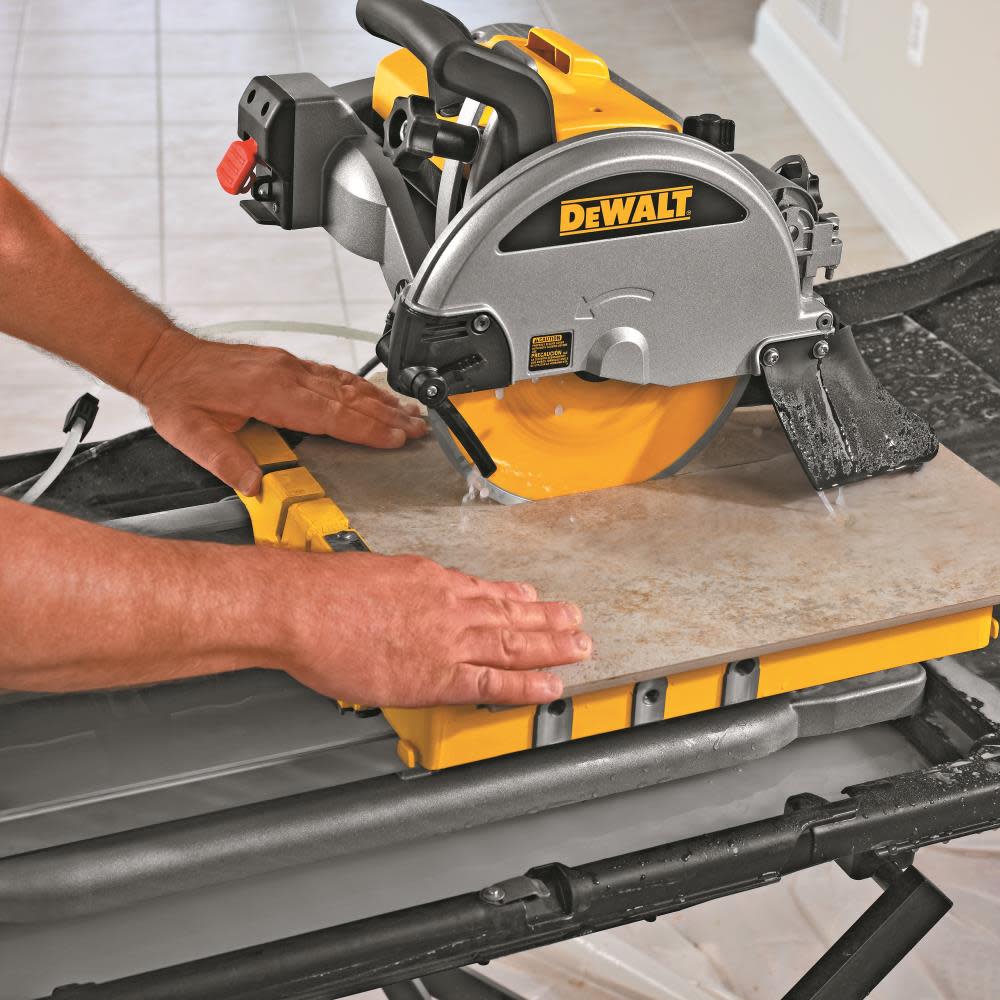 10 In. Wet Tile Saw with Stand ;