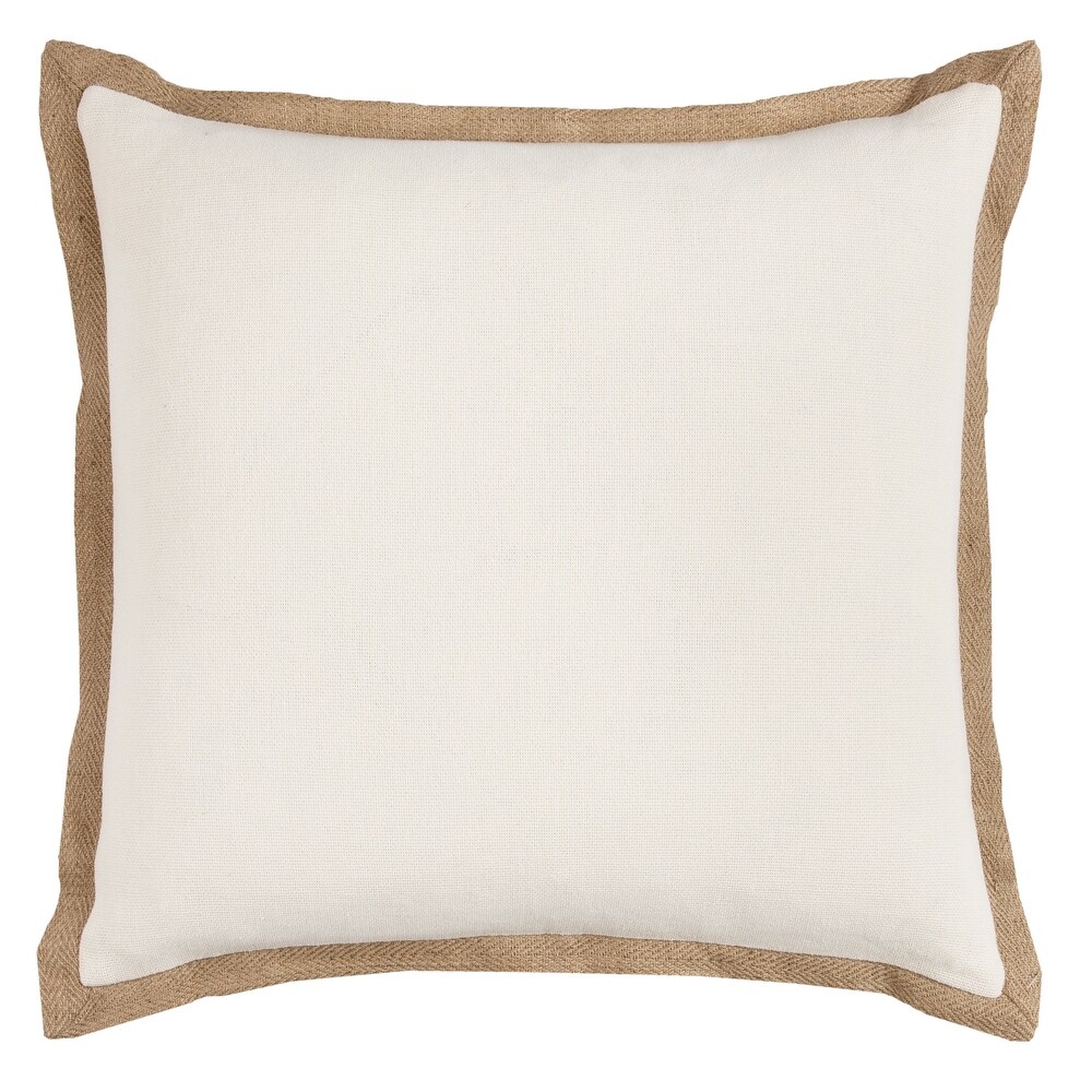 Rizzy Home Natural Jute Throw Pillow Cover