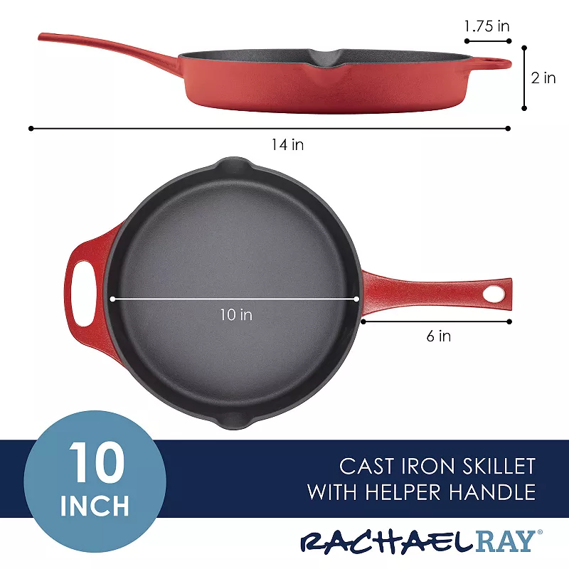 Rachael Ray NITRO 10-in. Cast-Iron Skillet